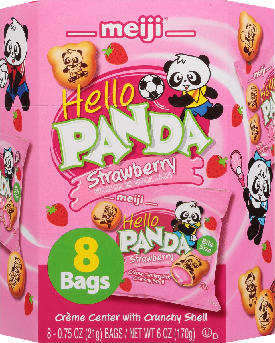 slide 2 of 12, Hello Panda Meiji Hello Panda Strawb, 6 oz