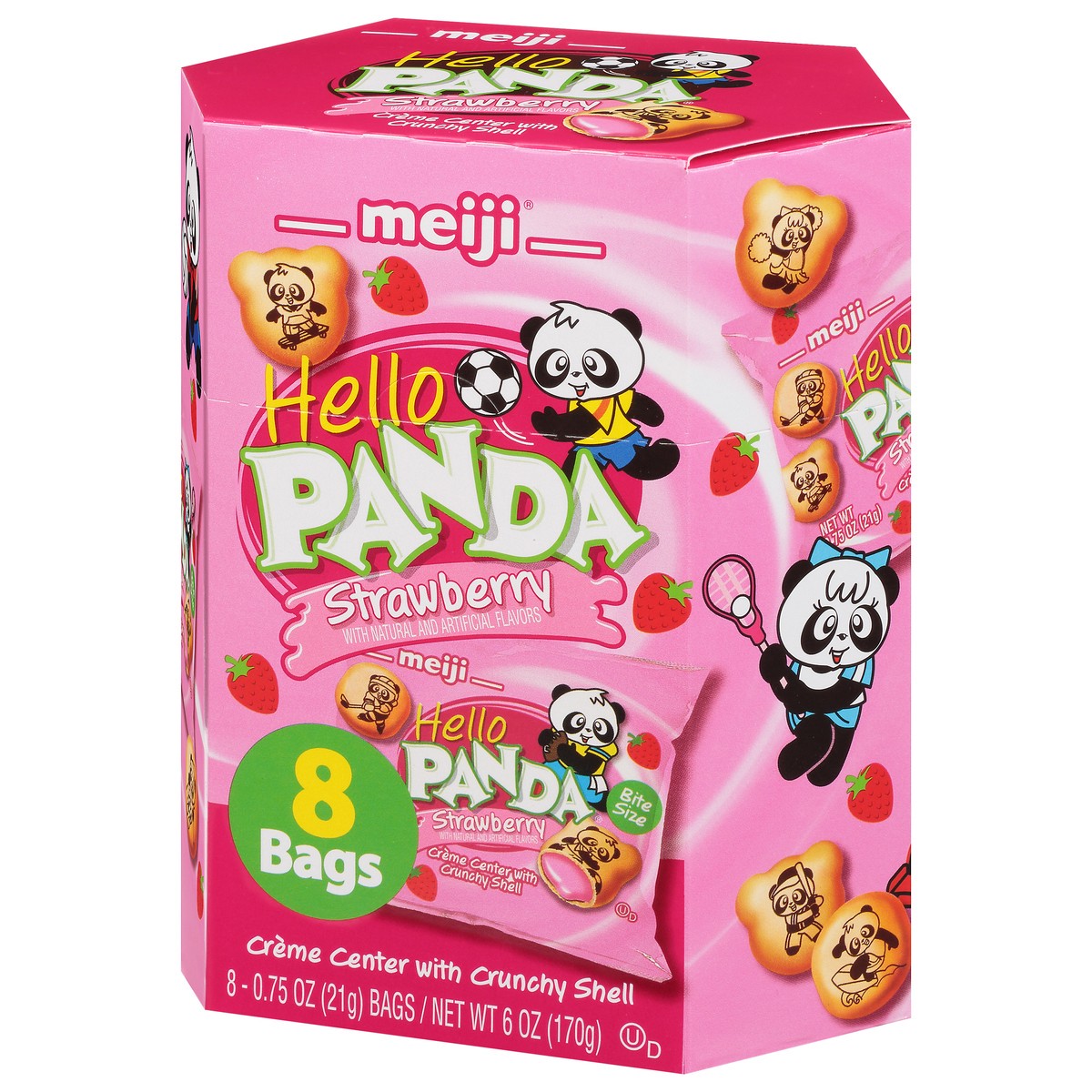slide 9 of 12, Hello Panda Meiji Hello Panda Strawb, 6 oz