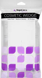 TopCare Beauty Value Pack Medium Density Cosmetic Wedges, 32 ea