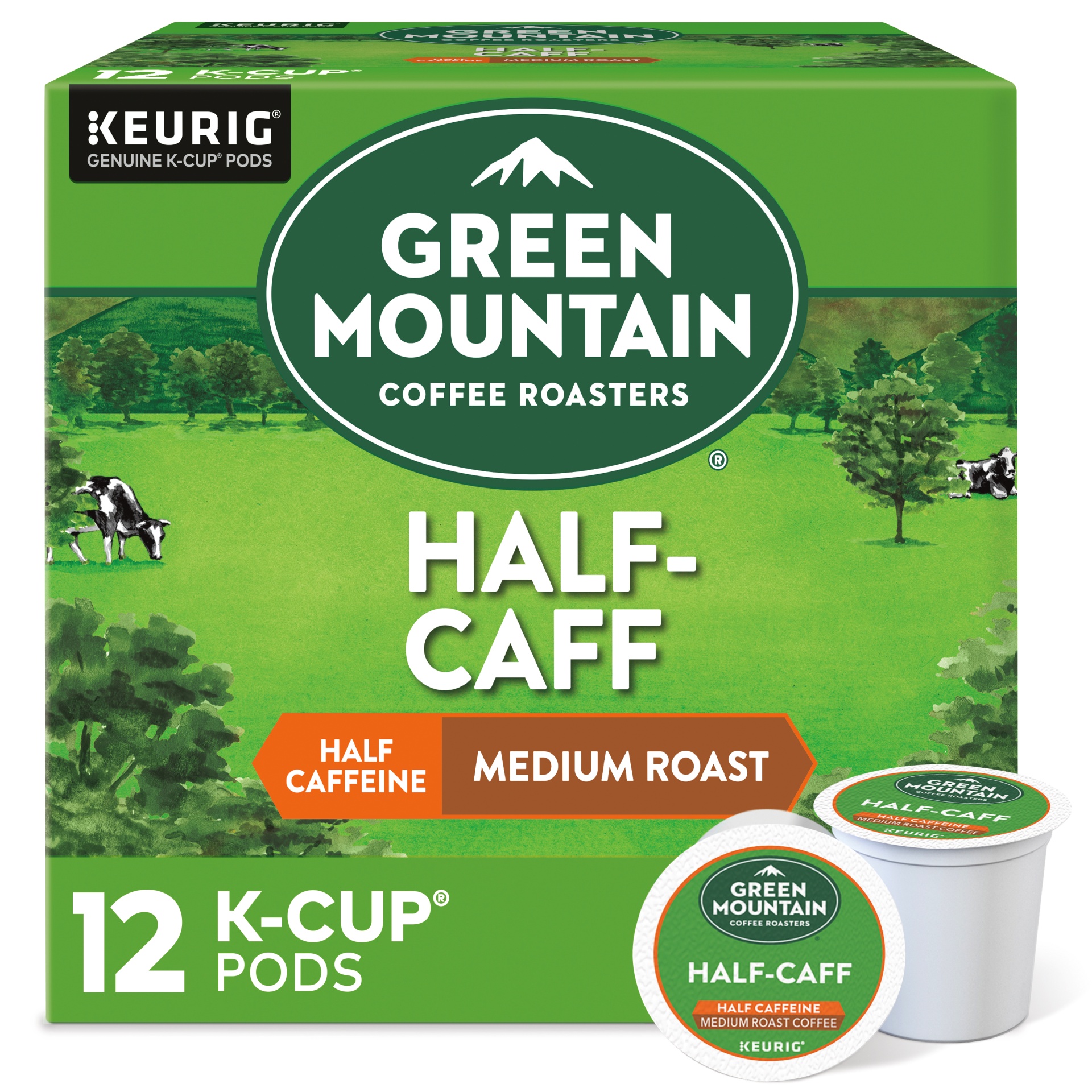 slide 1 of 4, Green Mountain Coffee Half-Caff K-Cups, 12 ct
