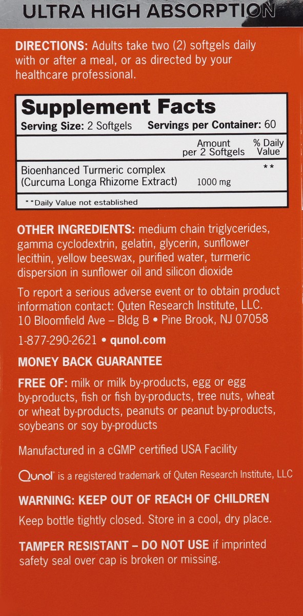 slide 3 of 10, Qunol Turmeric 120 ea, 120 ct