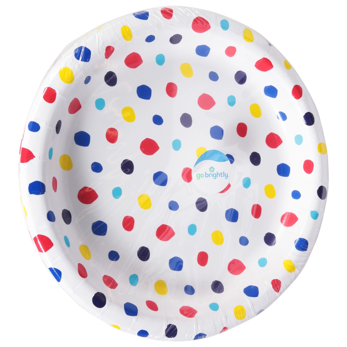 slide 7 of 11, Go Brightly 8.5 Inch Delightful Dots Lunch Plates 8 ea, 8 ct