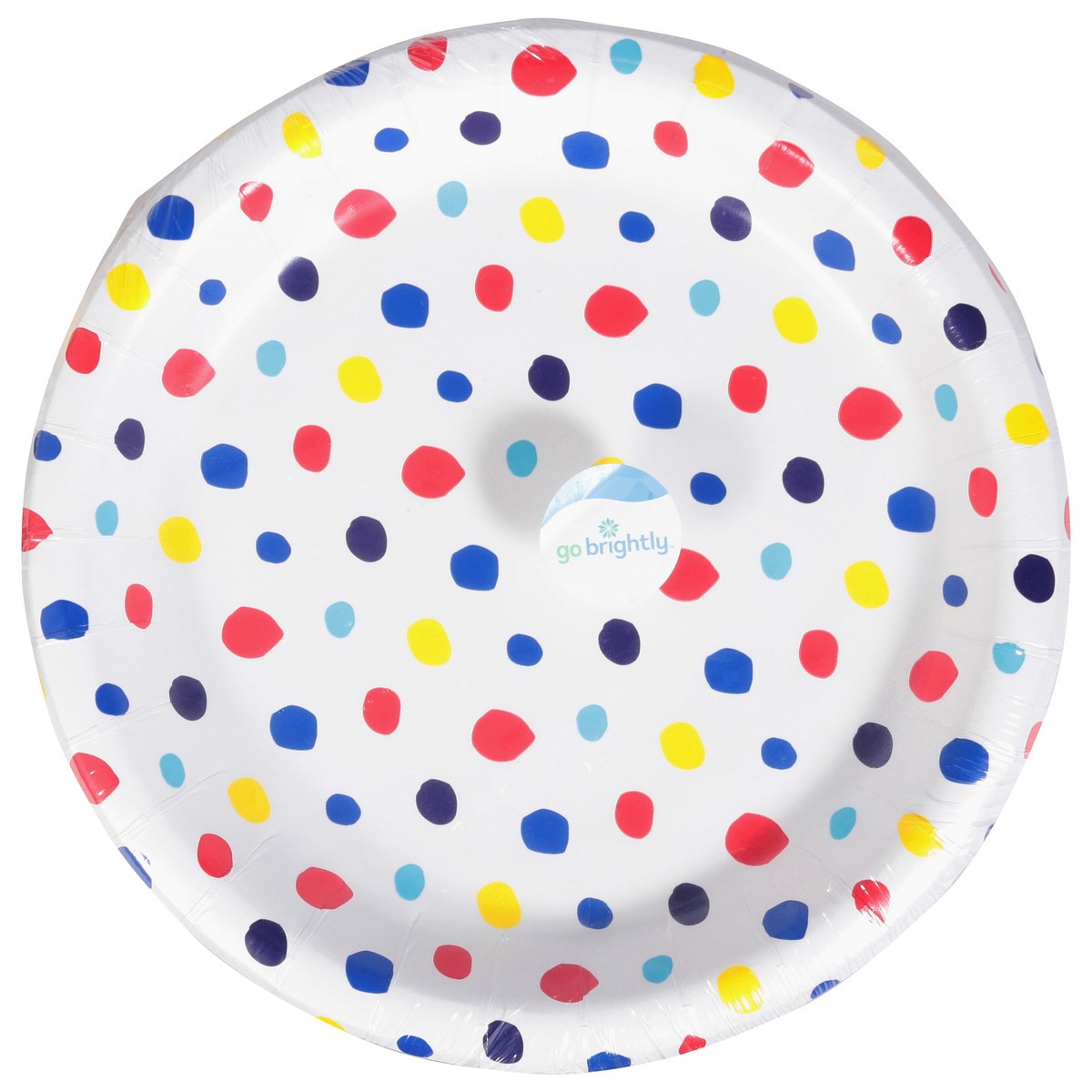 slide 5 of 11, Go Brightly 8.5 Inch Delightful Dots Lunch Plates 8 ea, 8 ct
