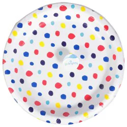 Go Brightly 8.5 Inch Delightful Dots Lunch Plates 8 ea