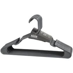our goods Notched Plastic Hangers - Gray