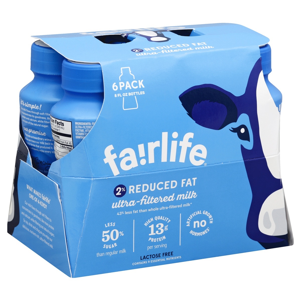 slide 1 of 5, Fairlife White 2% Milk 6Pk, 6 ct; 8 fl oz