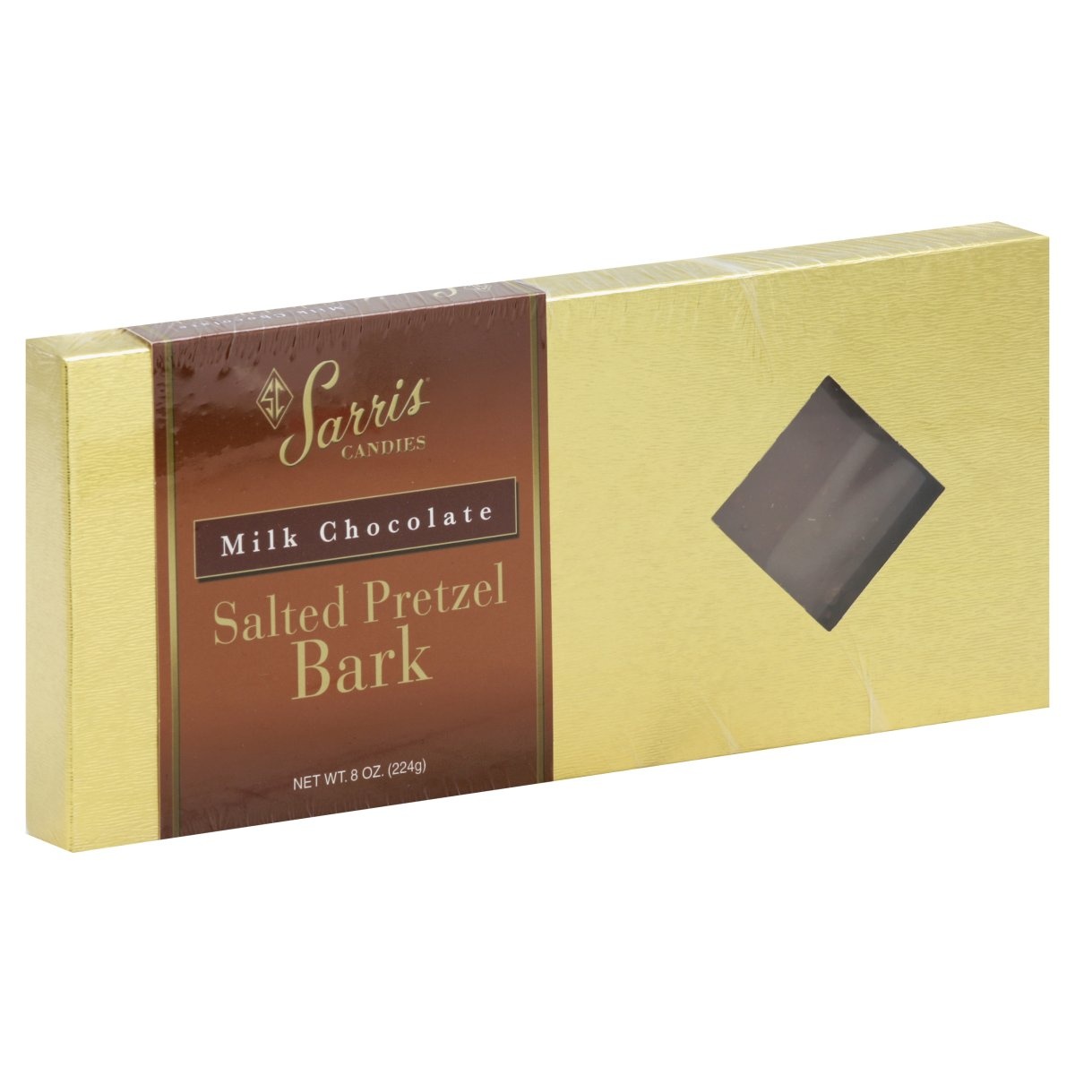 slide 1 of 1, Sarris Candies Salted Pretzel Milk Chocolate Bark, 8 oz