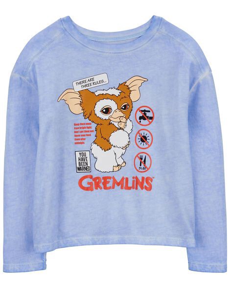 slide 1 of 2, Oshkosh Kid Gremlins Graphic Tee Blue 8, 1 ct