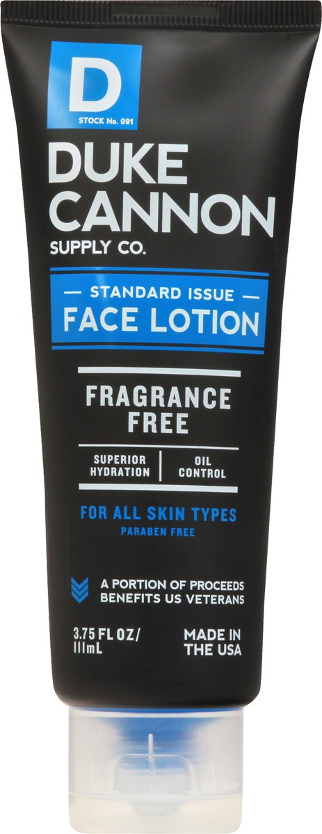 slide 3 of 12, Duke Cannon Fragrance Free Face Lotion 3.75 oz, 3.75 oz