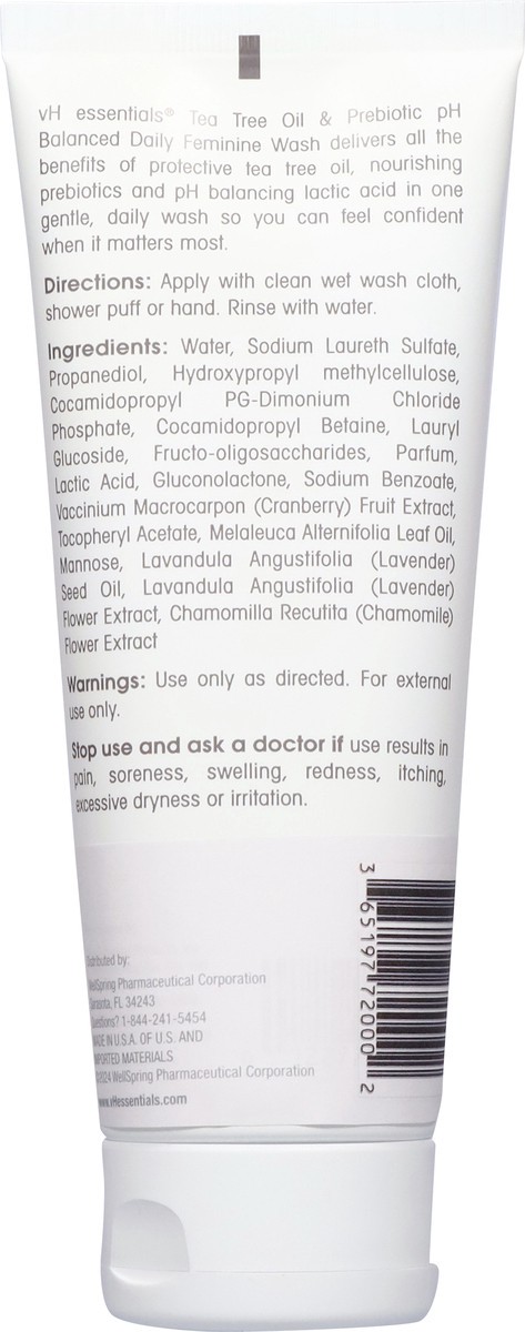slide 7 of 15, VH Essentials Tea Tree Oil & Prebiotic Feminine Wash 6 fl oz, 6 fl oz