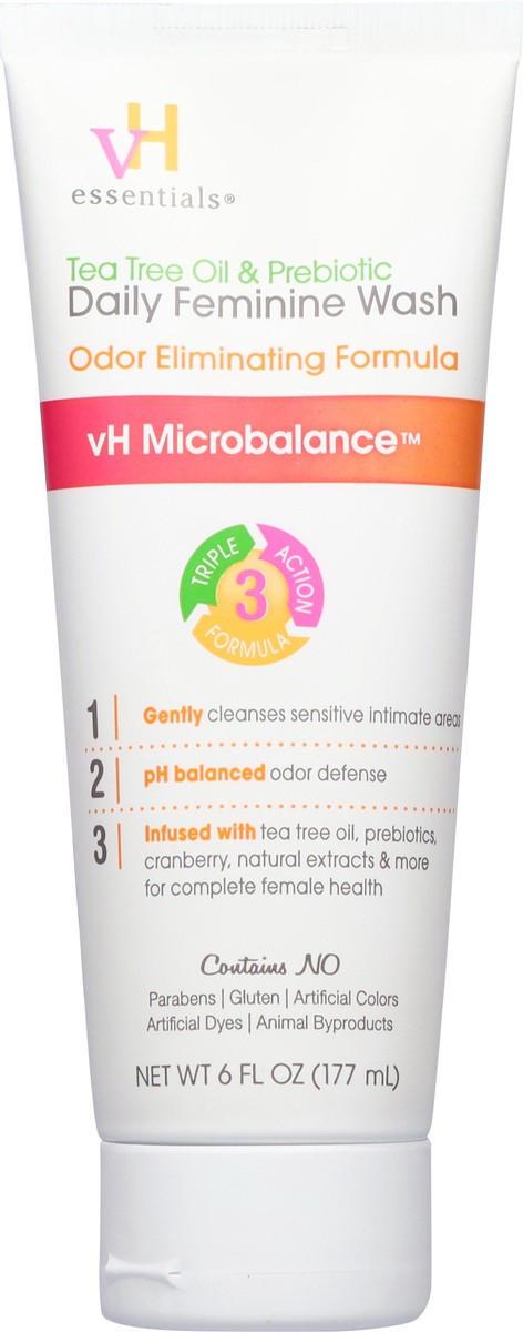 slide 2 of 15, VH Essentials Tea Tree Oil & Prebiotic Feminine Wash 6 fl oz, 6 fl oz