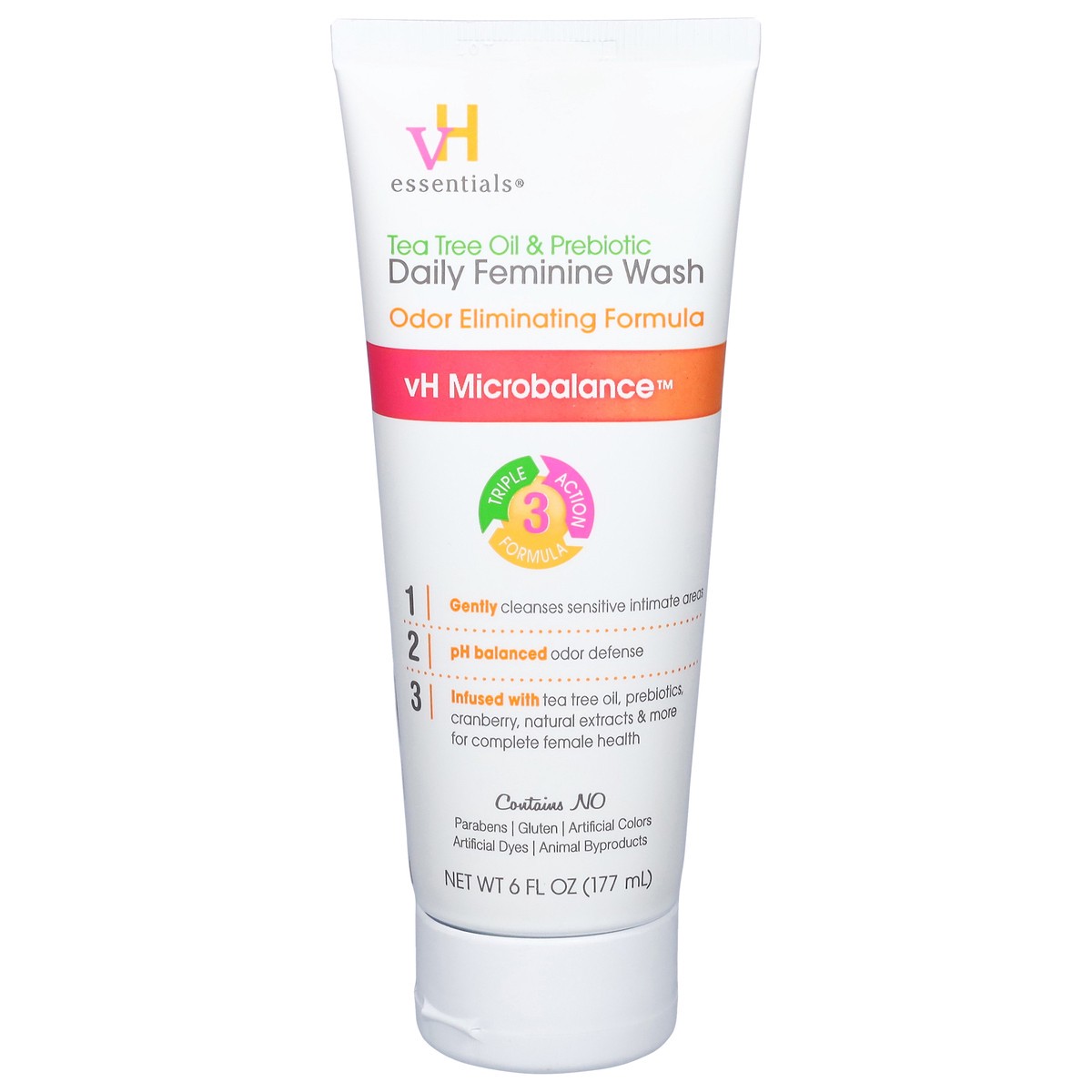 slide 4 of 15, VH Essentials Tea Tree Oil & Prebiotic Feminine Wash 6 fl oz, 6 fl oz