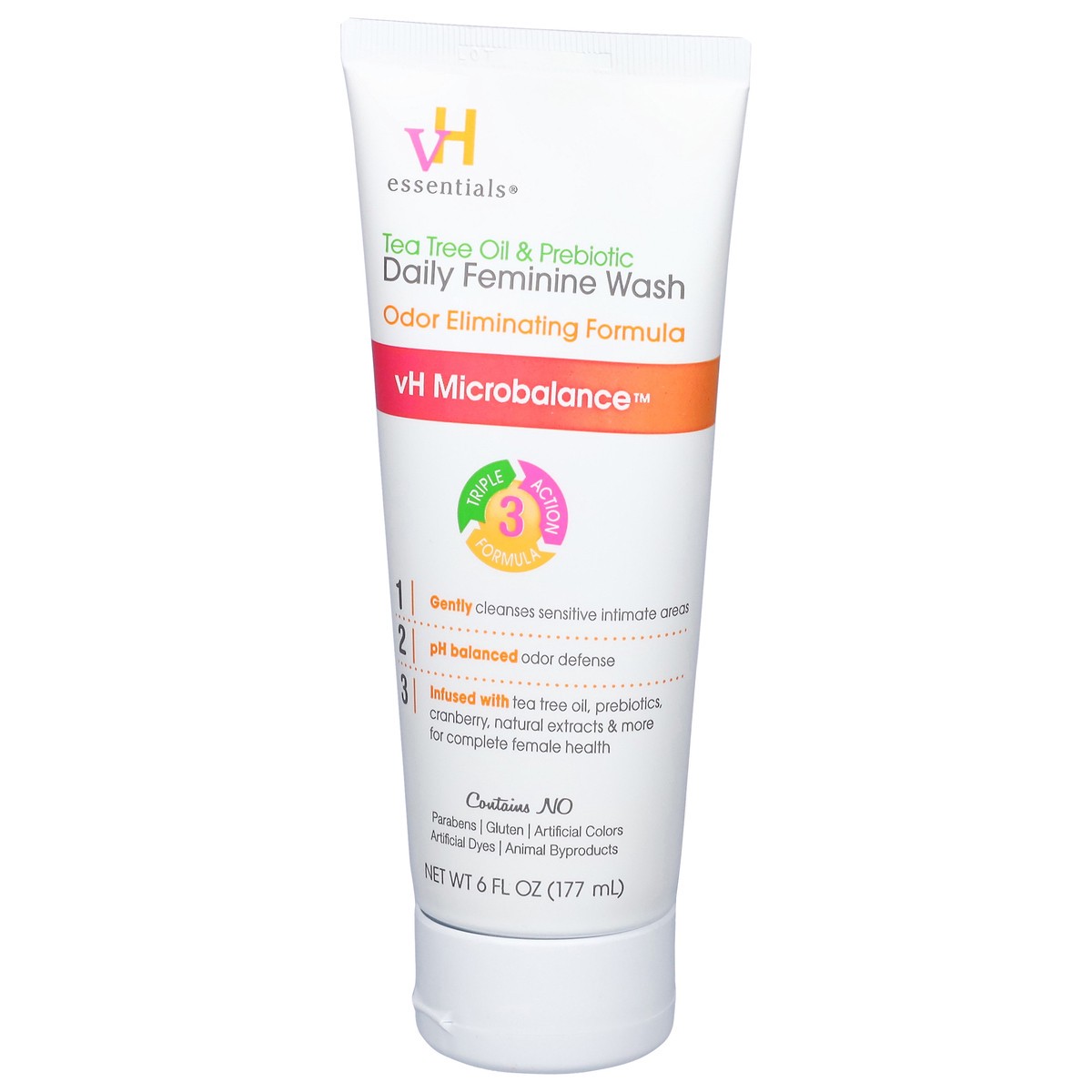 slide 15 of 15, VH Essentials Tea Tree Oil & Prebiotic Feminine Wash 6 fl oz, 6 fl oz