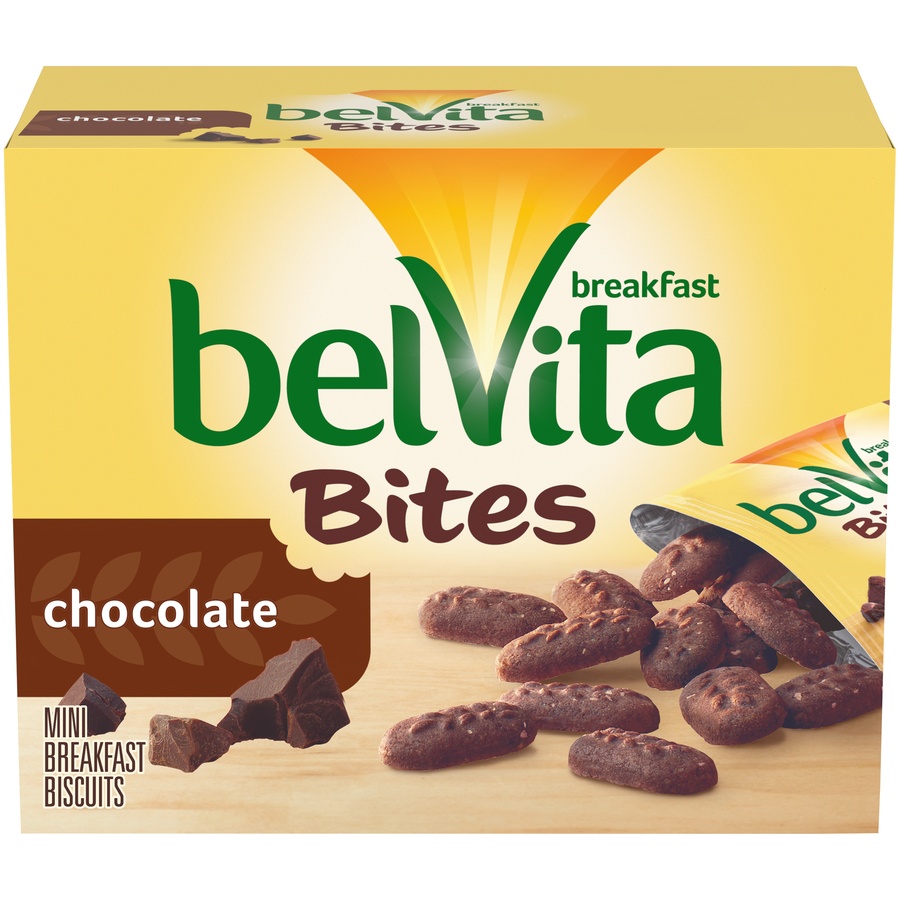 slide 2 of 8, belVita Chocolate Breakfast Biscuit Bites, 8.8 oz