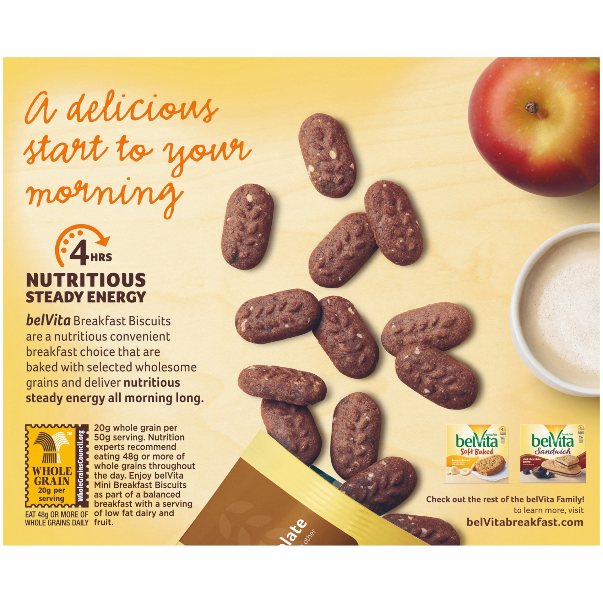 slide 6 of 8, belVita Chocolate Breakfast Biscuit Bites, 8.8 oz