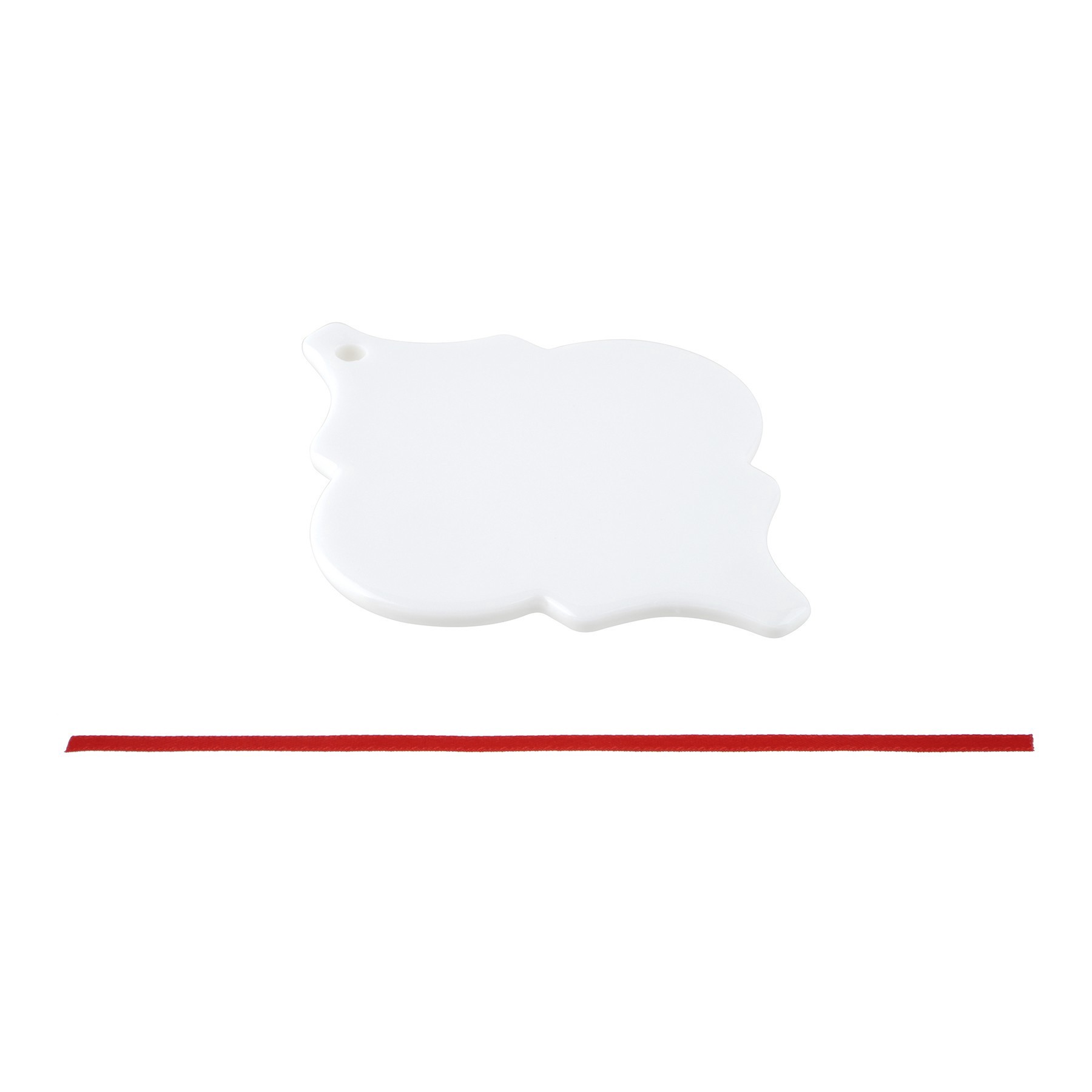 slide 2 of 2, 4" Arabesque Ceramic Sublimation Ornaments, 3ct. By Make Market, 3 ct