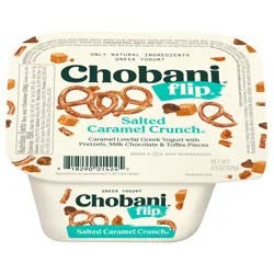 Chobani Flip Low-Fat Salted Caramel Crunch with Chocolate & Toffee Greek Yogurt 4.5oz