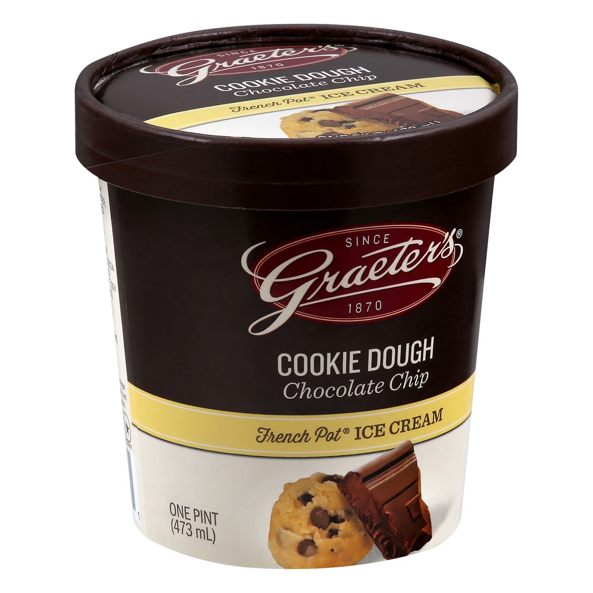 slide 5 of 9, Graeter's French Pot Cookie Dough Chocolate Chip Ice Cream 1 pt, 1 pint