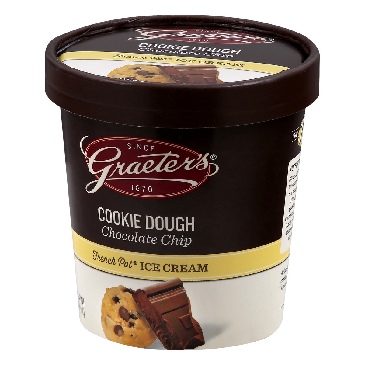 slide 8 of 9, Graeter's French Pot Cookie Dough Chocolate Chip Ice Cream 1 pt, 1 pint