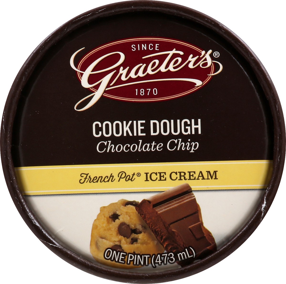 slide 3 of 9, Graeter's French Pot Cookie Dough Chocolate Chip Ice Cream 1 pt, 1 pint