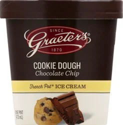 Graeter's French Pot Cookie Dough Chocolate Chip Ice Cream 1 pt