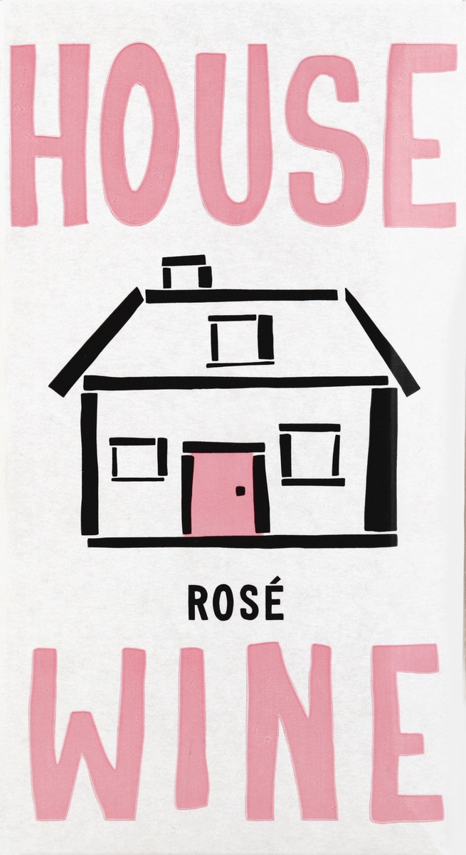 slide 4 of 5, House Wine House Rose Wine Boxed, 3 liter