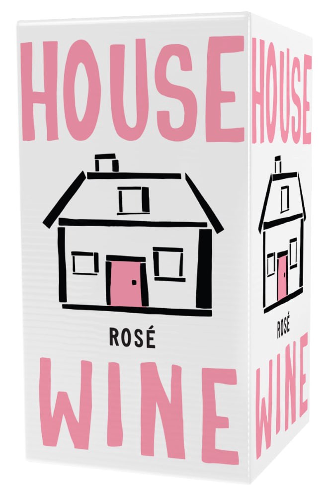 slide 1 of 5, House Wine House Rose Wine Boxed, 3 liter