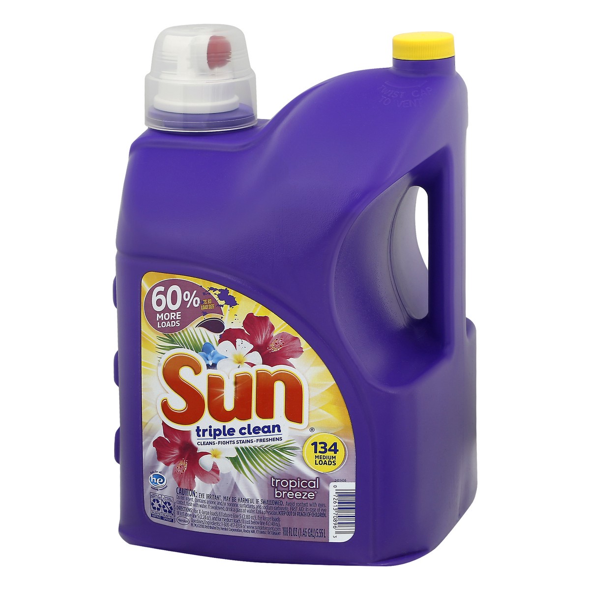 slide 11 of 11, Sun Triple Clean Tropical Breeze Detergent 188 oz, 188 fl oz