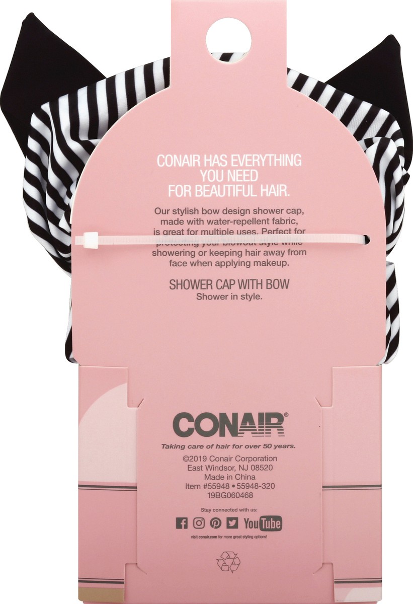 slide 3 of 10, Conair Comfy & Dry Full Size Shower Cap, 1 ct