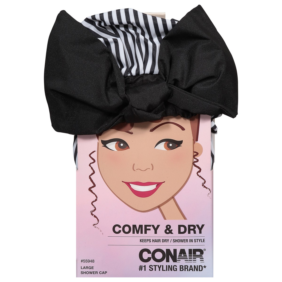 slide 1 of 10, Conair Comfy & Dry Shower Cap Large 1 ea, 1 ct