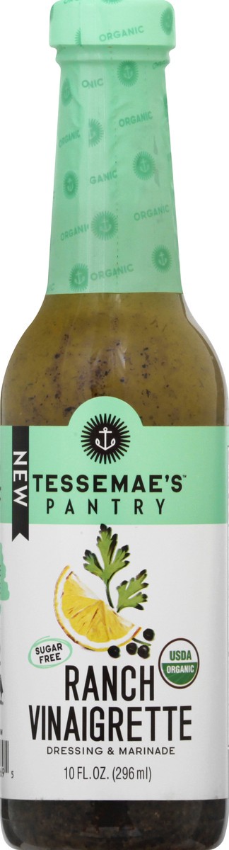 slide 1 of 13, Tessemae's Ranch Vinaigrette Dressing & Marinade 10 oz, 10 oz