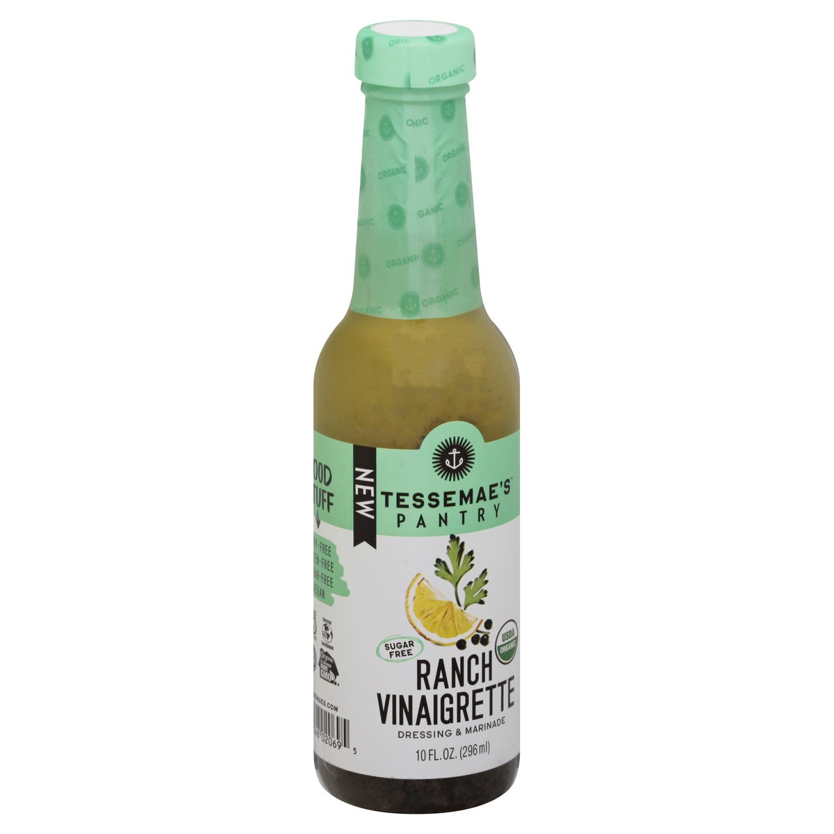 slide 9 of 13, Tessemae's Ranch Vinaigrette Dressing & Marinade 10 oz, 10 oz