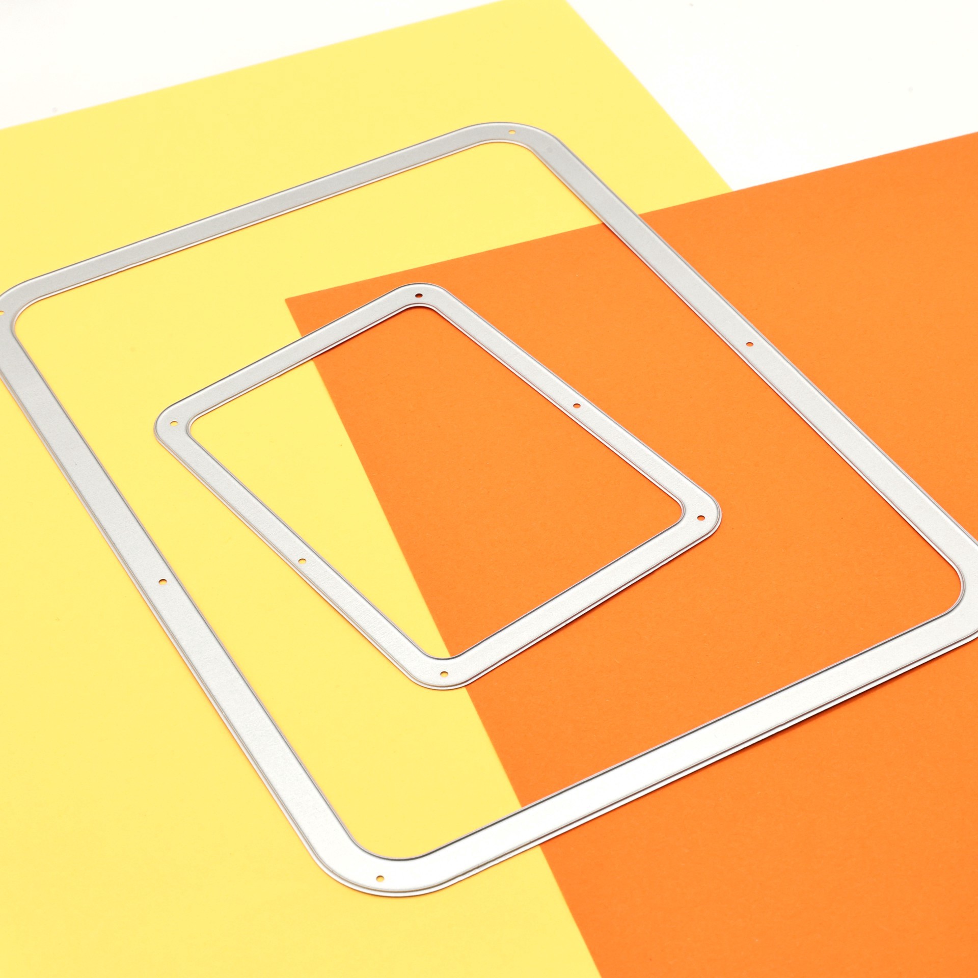 slide 5 of 5, Frames Cutting Die Set By Recollections, 2.93 in x 4 in