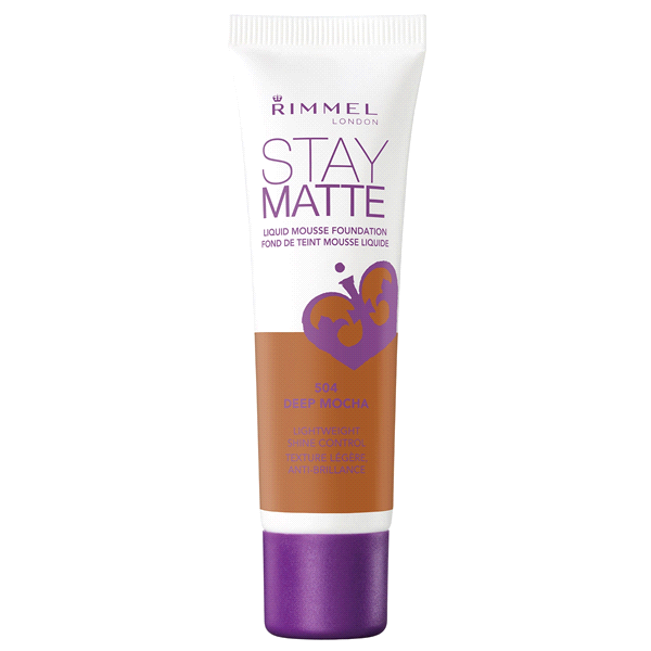 slide 1 of 1, Rimmel Stay Matte Foundation Deep Mocha, 30 ml