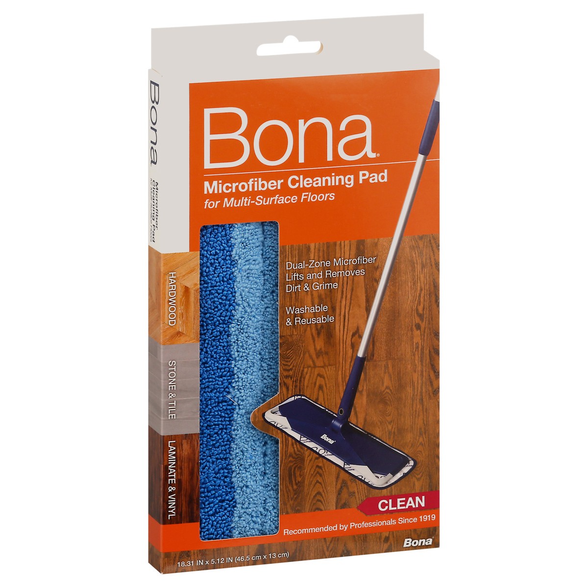 slide 2 of 9, Bona Microfiber Cleaning Pad For Multi-Surface Floors, 1 ct