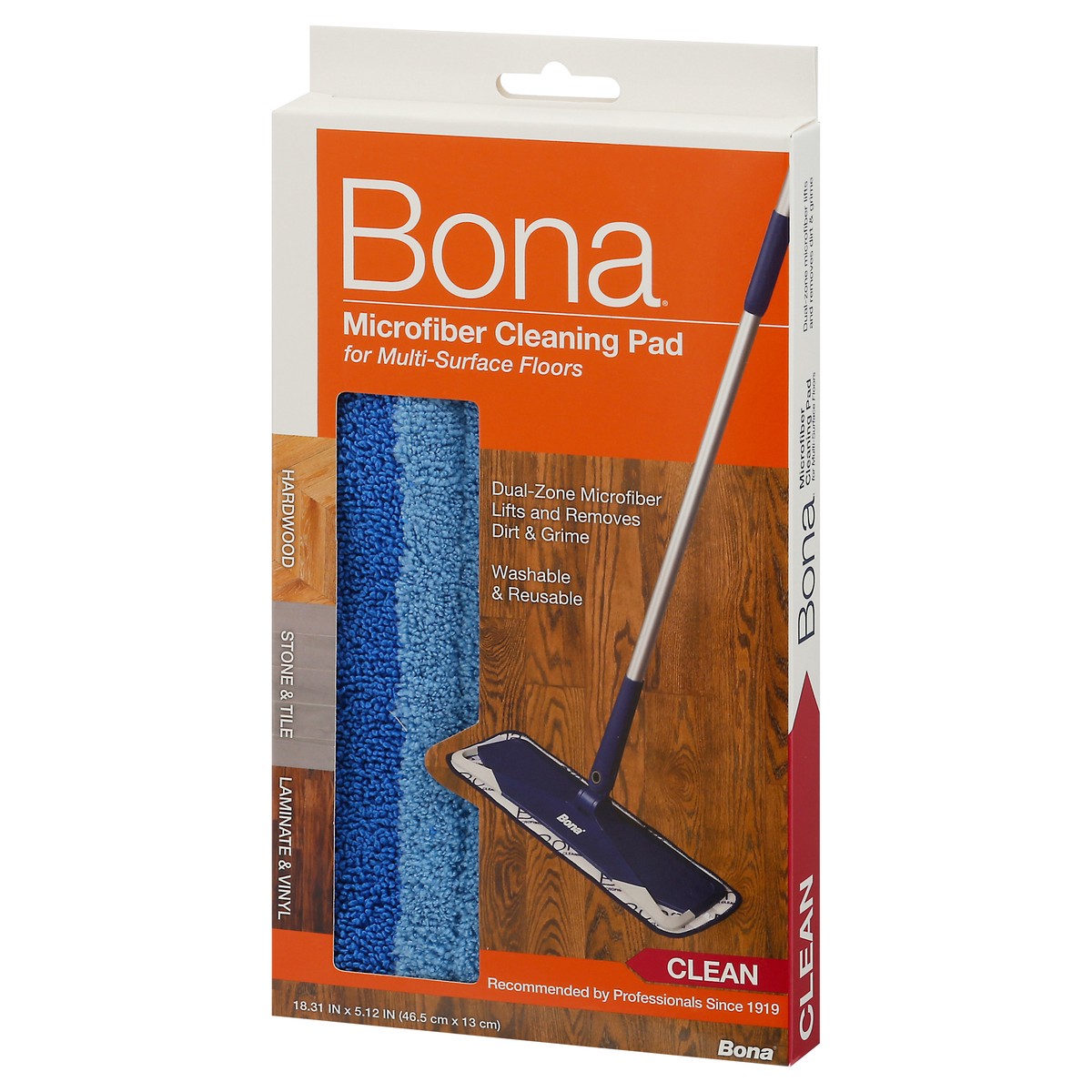 slide 3 of 9, Bona Microfiber Cleaning Pad For Multi-Surface Floors, 1 ct