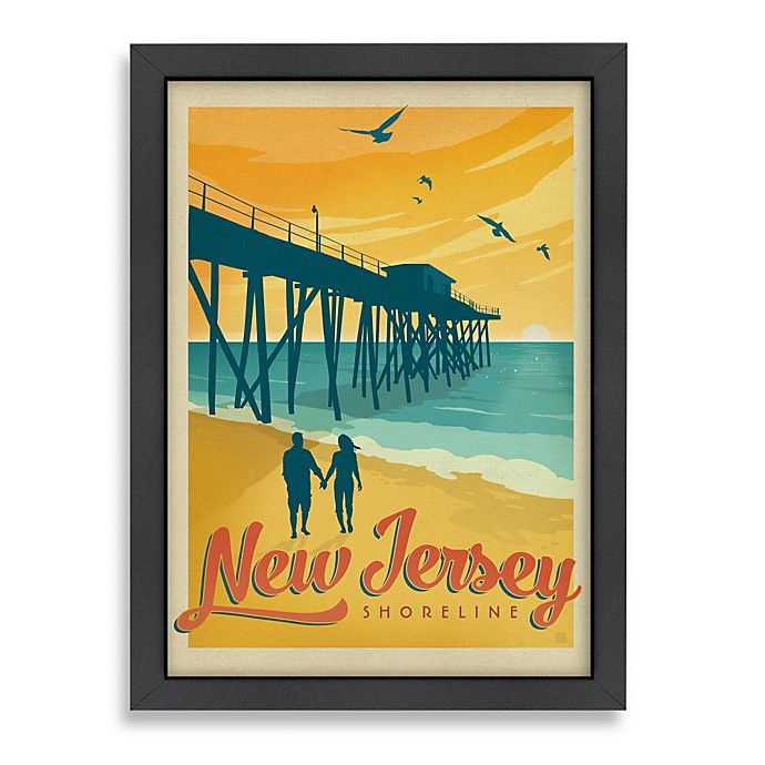 slide 1 of 1, Americanflat Jersey Shore Framed Wall Art, 1 ct