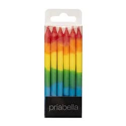Priabella Rainbow Ombre Birthday Candle