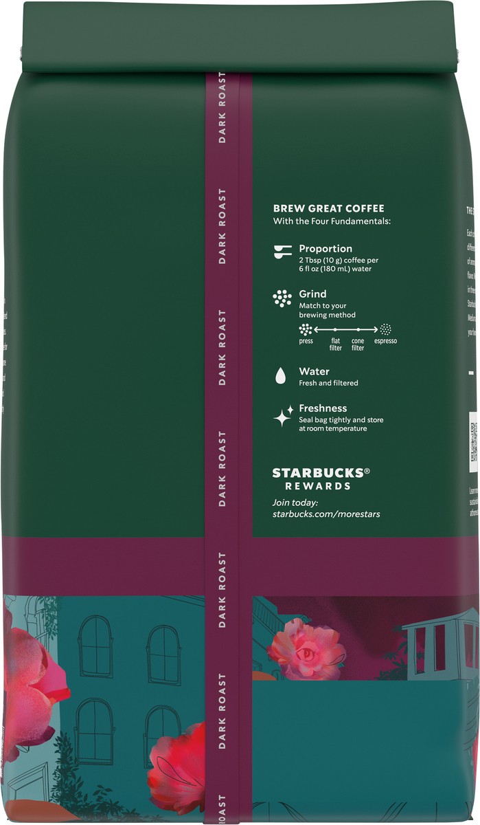 slide 5 of 9, Starbucks Whole Bean Coffee, Dark Roast Coffee, Caffè Verona, 100% Arabica, 1 bag (18 oz), 18 oz