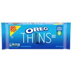 OREO Thins Chocolate Sandwich Cookies, Family Size, 13.1 oz