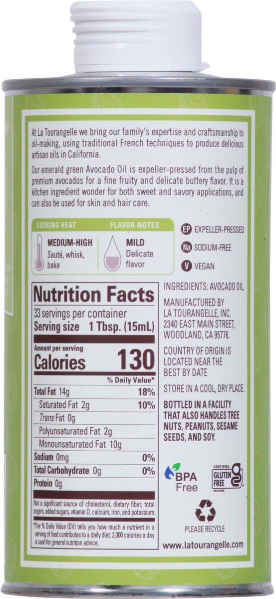 slide 2 of 9, La Tourangelle Avocado Oil 16.9 fl oz, 16.9 fl oz