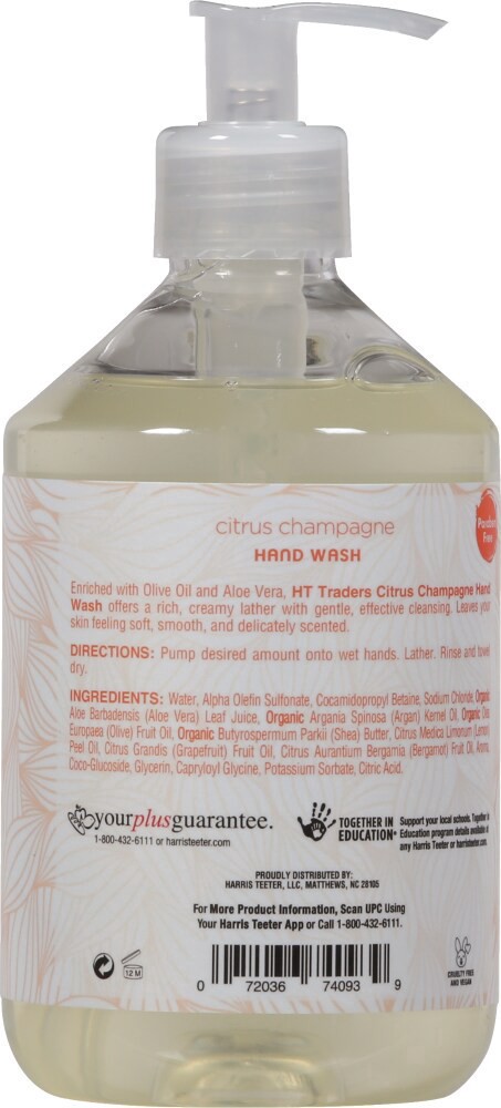 slide 2 of 2, Harris Teeter Traders Citrus Champagne Hand Wash, 17.6 fl oz