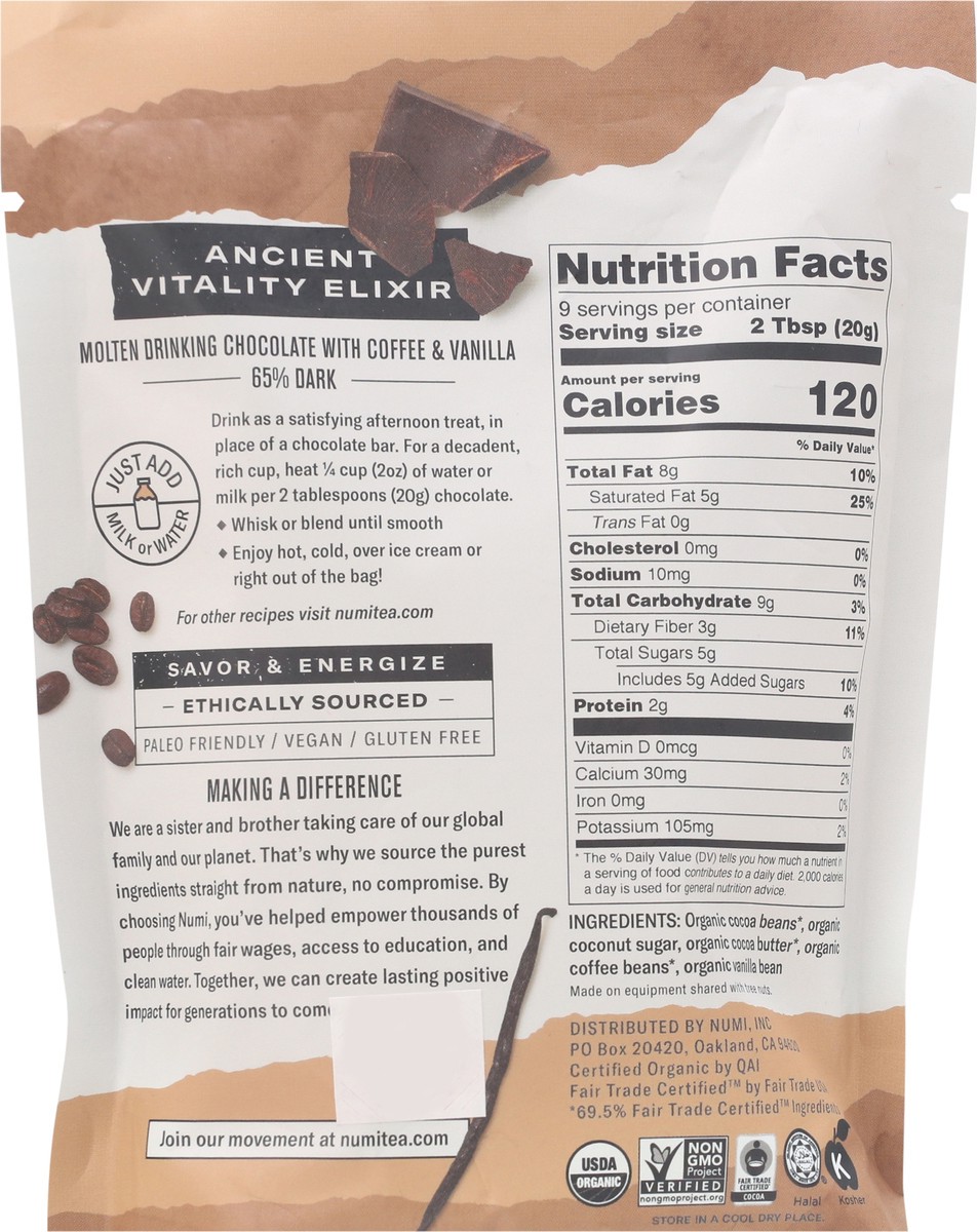 slide 4 of 13, Numi Tea Drinking Chocolate Kick Mocha Organic - 6.3 oz, 6.3 oz