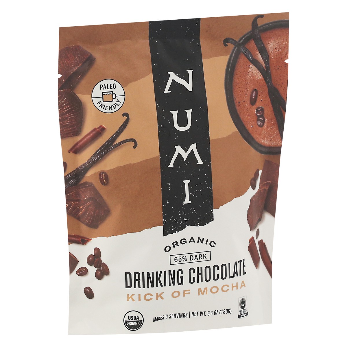 slide 9 of 13, Numi Tea Drinking Chocolate Kick Mocha Organic - 6.3 oz, 6.3 oz