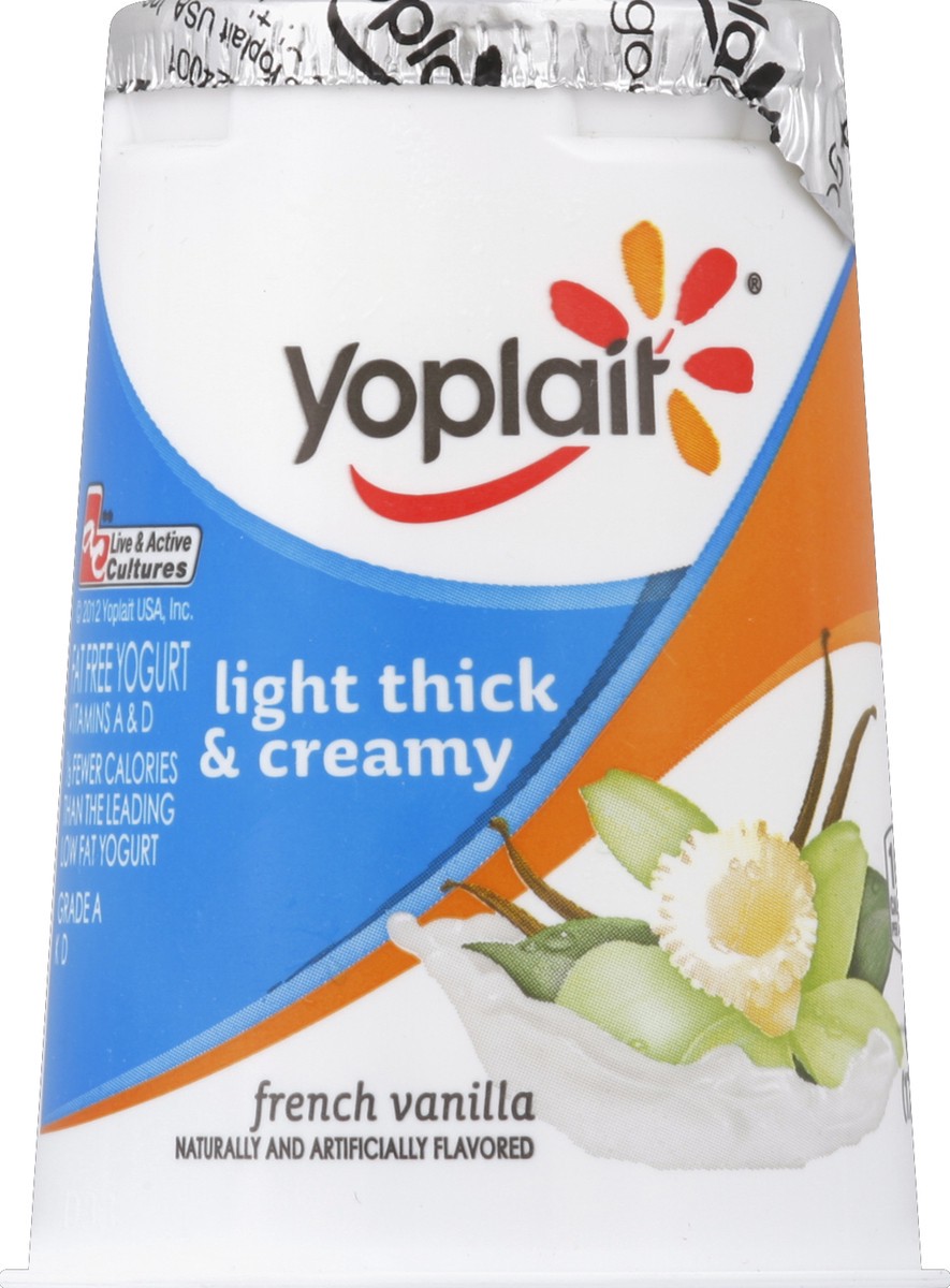 slide 2 of 2, Yoplait Light Thick Creamy French Vanilla Fat Free Yogurt, 6 oz