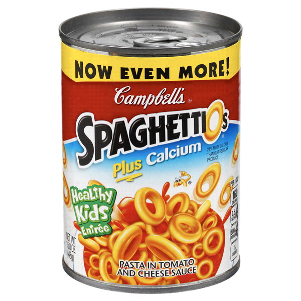 slide 1 of 1, Campbell's Spaghetti O's With Calcium, 15 oz