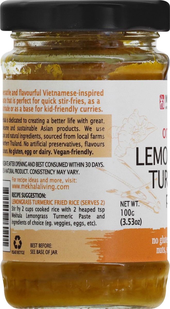 slide 8 of 9, Mekhala Organic Lemongrass Turmeric Paste 3.53 oz, 3.53 oz