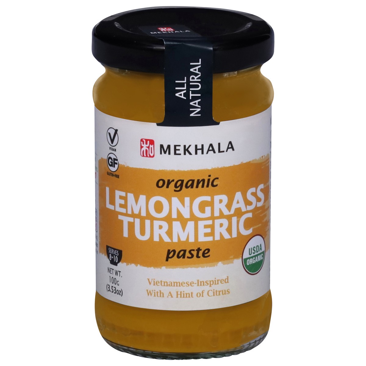 slide 1 of 9, Mekhala Organic Lemongrass Turmeric Paste 3.53 oz, 3.53 oz