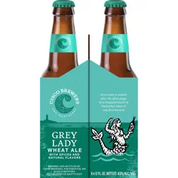 Cisco Brewers Grey Lady Wheat Ale, 6 Pack 12 fl oz Bottles