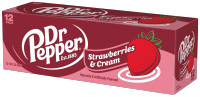 slide 3 of 16, Dr Pepper Strawberries and Cream Soda, 12 fl oz cans, 12 Pack, 12 ct; 12 fl oz